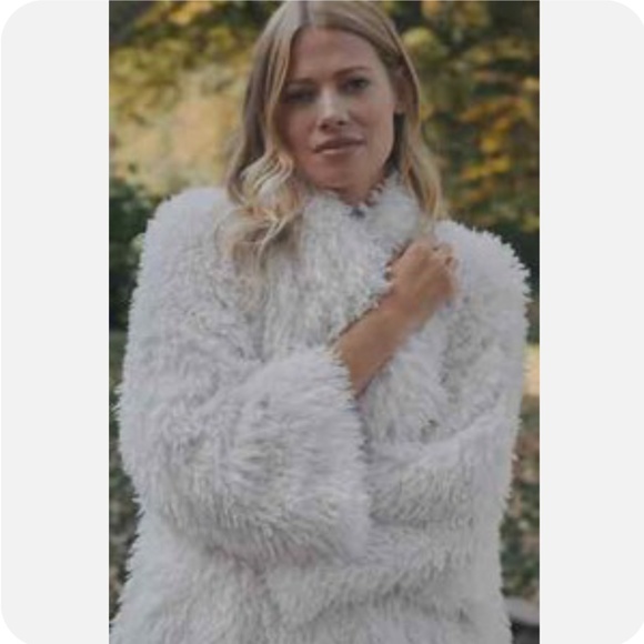 Brand New Daily Practice by Anthropologie Faux- Fur Jacket - Picture 1 of 7